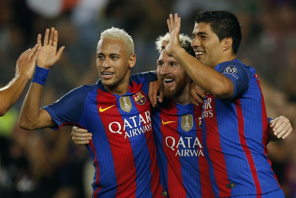 Neymar has helped form the deadly Barcelona MSN trio