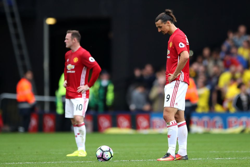 Zlatan Ibrahimovic and Wayne Rooney both have appalling conversion rates this term