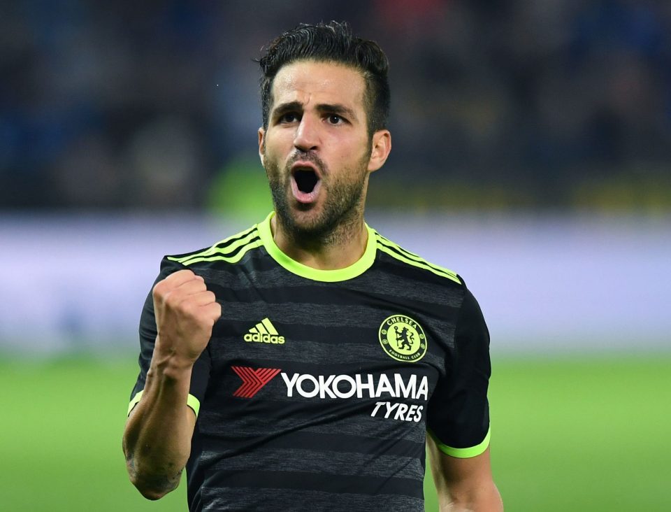  Manchester City are ready to make a £20m move for Chelsea outcast Cesc Fabregas