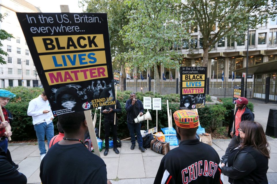  Protesters at a Black Lives Matters march