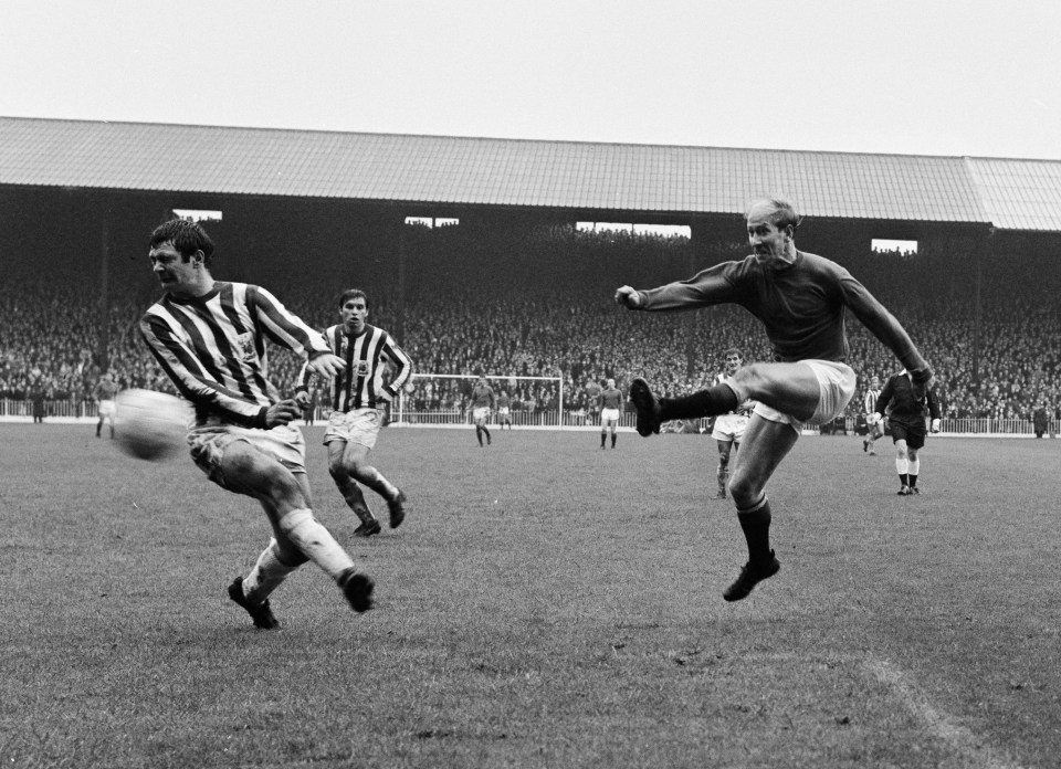 The football legend proved too hot for Sheffield United to handle in this 1967 fixture