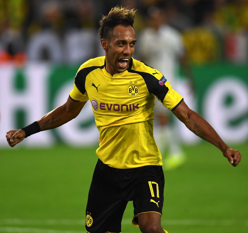 Dortmund's Gabonese striker Pierre-Emerick