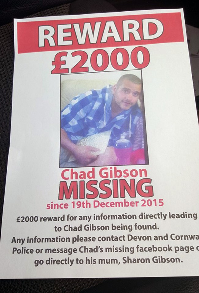  Chad has been missing since last December