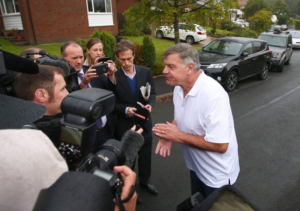 Former England manager Sam Allardyce