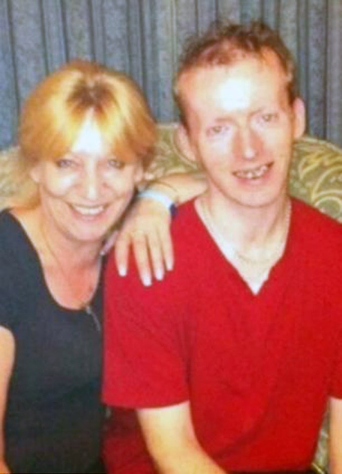 Victim James Attfield with his mother Julie Finch