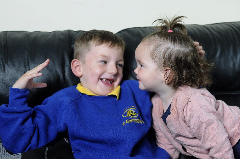 He spotted her turning blue in her pushchair at a seafront fireworks display and immediately got his mum's attention