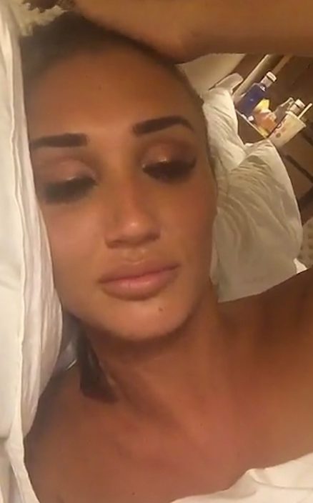 Megan revealed her heartbreak over her boyfriend's betrayal in a sad Snapchat video