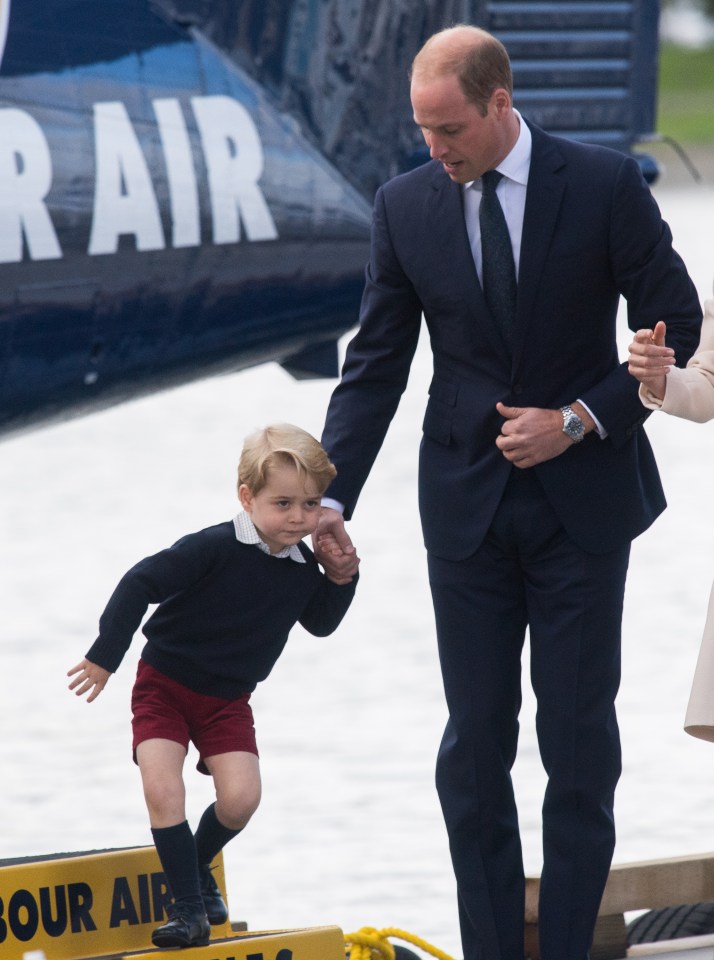  The toddler seemed eager to board to sea plane at the end of the eight-day tour