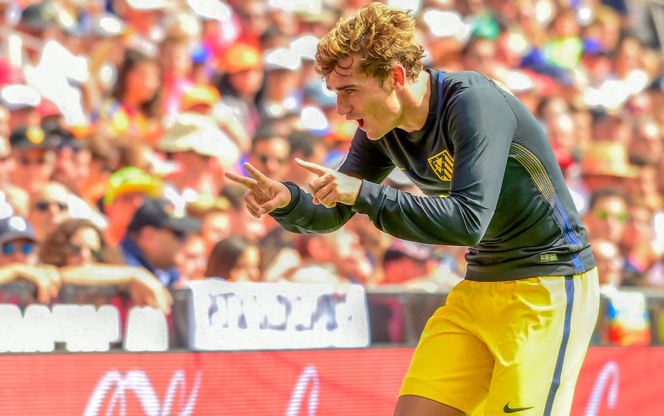 Antoine Griezmann has scored 50 goals for the club since moving to Atletico Madrid in 2014