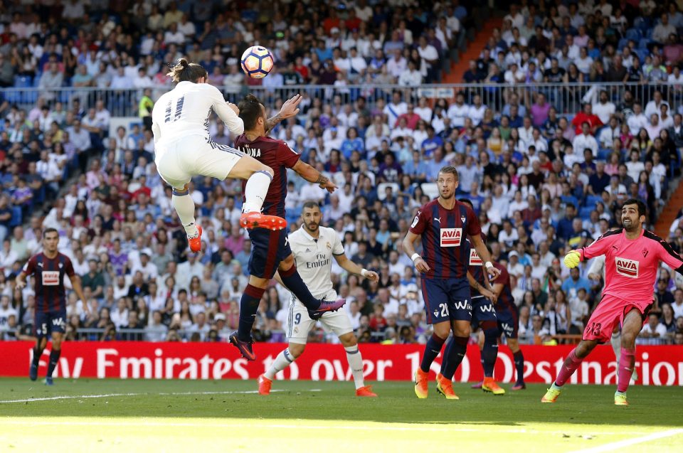 Bale jumps highest to score against Eibar on the weekend