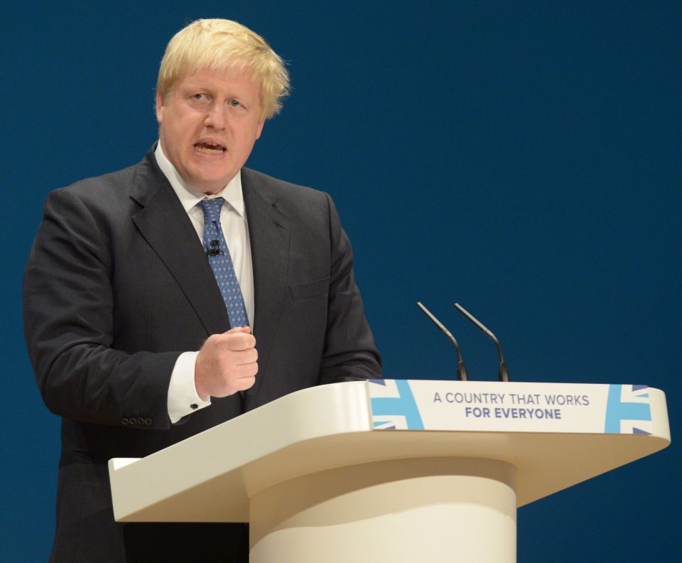  Speeches by the Foreign Secretary Boris Johnson are typically a highlight of the Conservative Party Conference