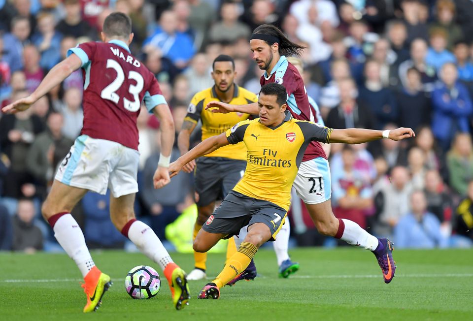 Alexis Sanchez has been in brilliant form leading the Arsenal attack this season