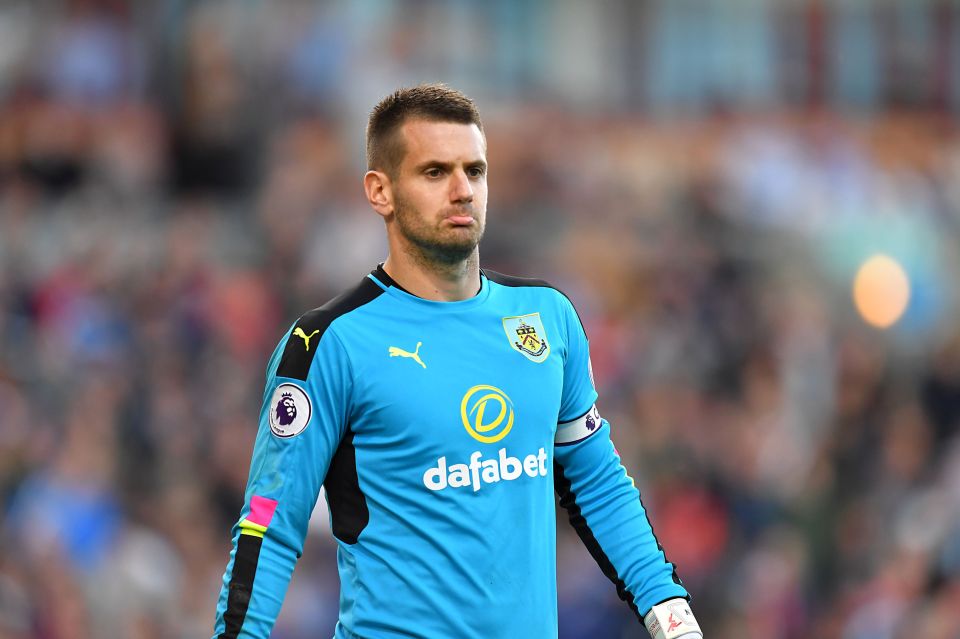 Tom Heaton had a good game in goal for Burnley