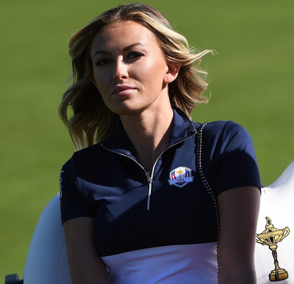  Paulina Gretzky looks on as fiance Dustin Johnson helps America win back the Ryder Cup