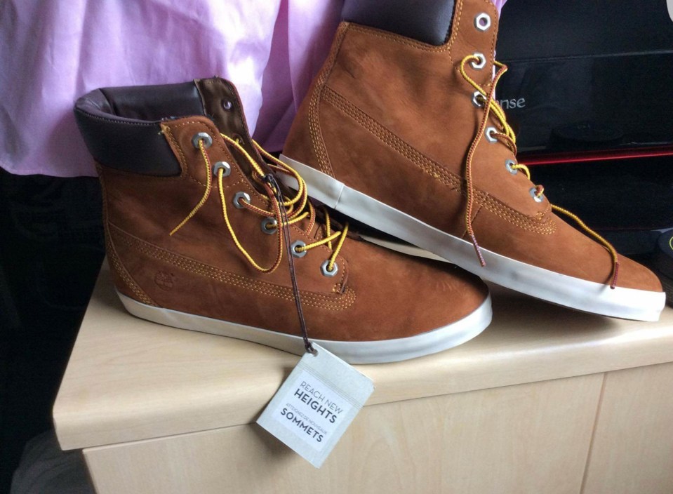  Picture of the brown suede Timberland boots Corrie McKeague was believed to have been wearing as police widened their search