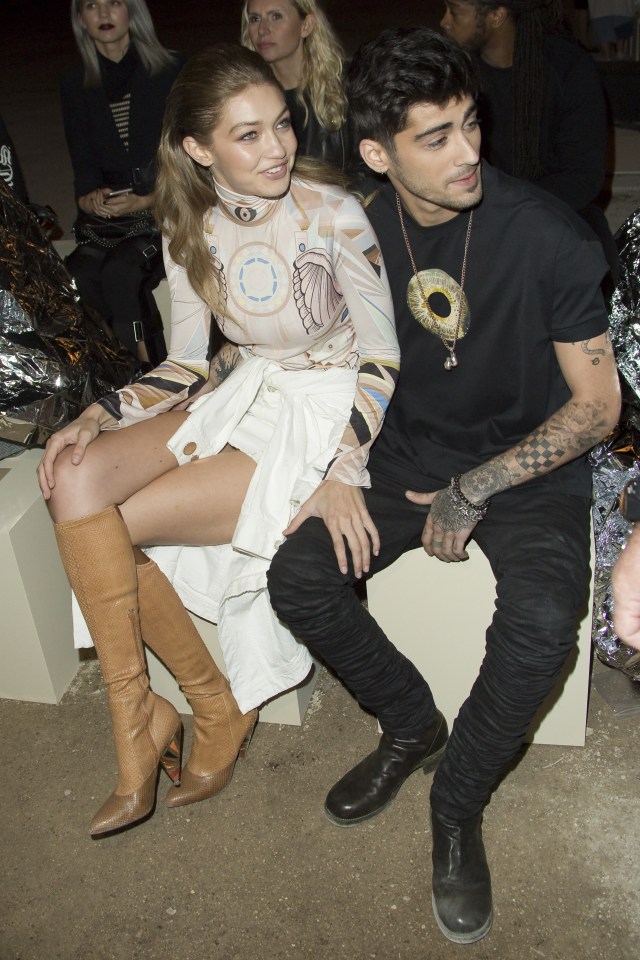 Zayn and Gigi would have done better away from the front row at Paris fashion week