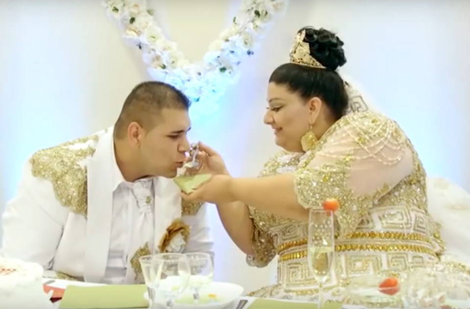 Footage of Romani gypsy couple Evka and Lukas' wedding went viral in eastern Europe and Russia