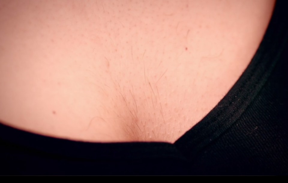 She also revealed c=she had chest hair