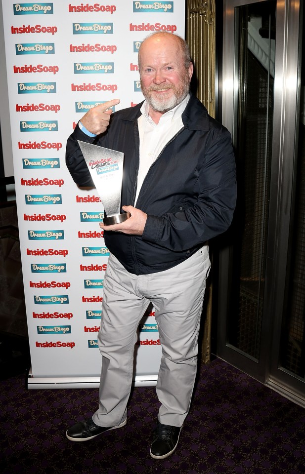 Actor Steve took home the Best Actor gong at this year's Inside Soap Awards