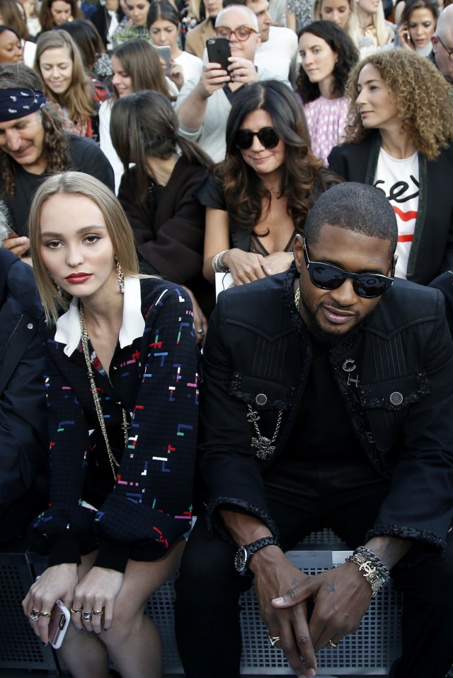  Lily-Rose Depp and Usher were front row at the ceremony