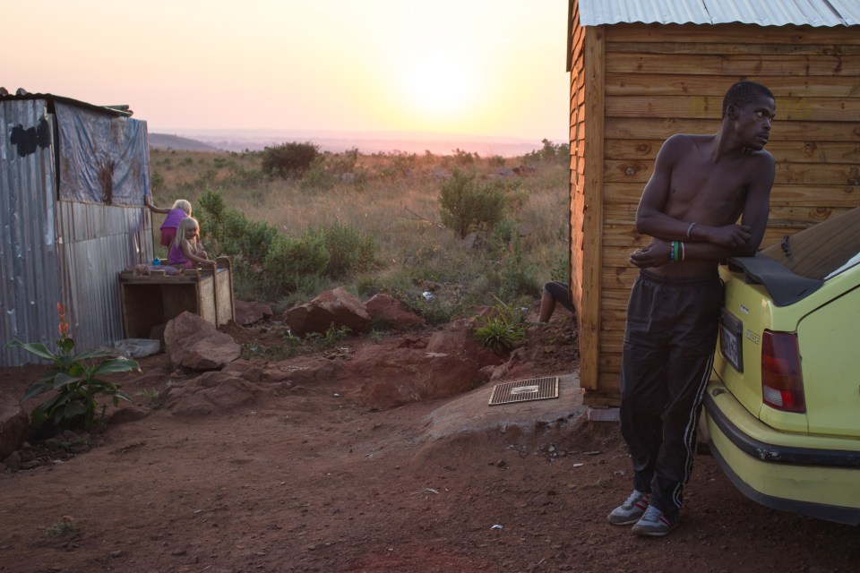  Jan lives next to the edge of the white squatter camp, like many other black residents of the camp, he has taken advantage of living in his self built home for free, bordering with the white squatters