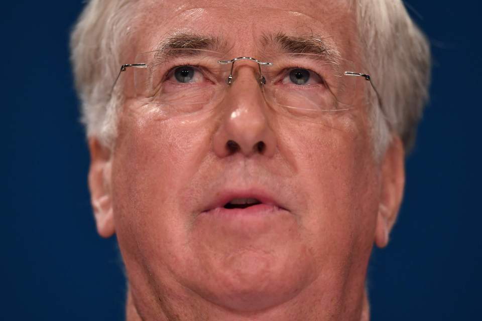  Michael Fallon's speech got rapturous applause from the audience at the Conservative Party conference in Birmingham