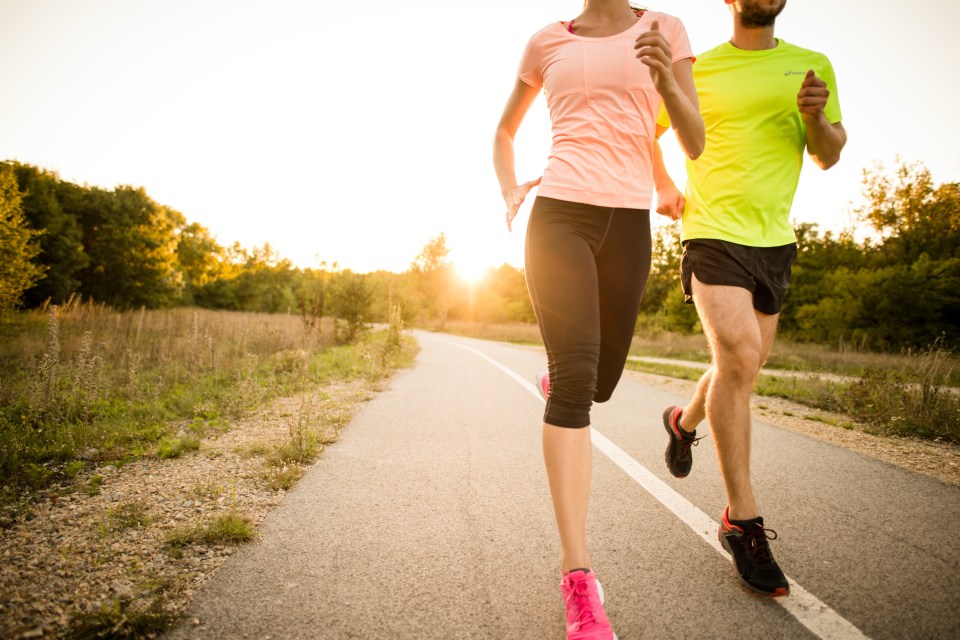 Stepping up to 60 minutes a day of brisk walking, jogging or cycling cuts the risk by 40 per cent