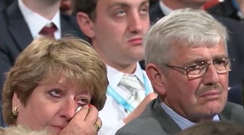  Tory delegates were reduced to tears during the emotional speech