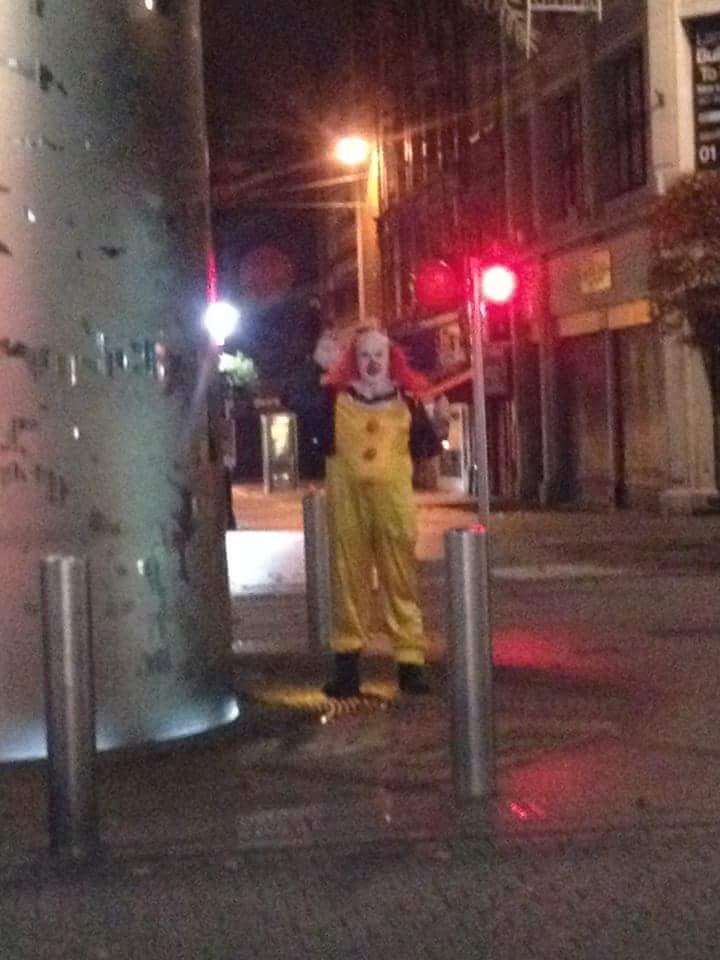  Spooky happenings . . . police blast revellers in Dublin after terrifying knife-wielding clowns spotted outside