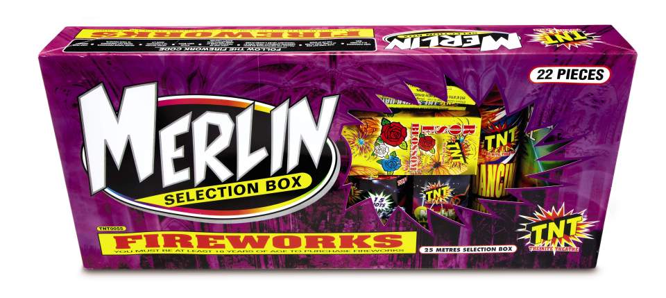  The Merlin is a multipack firework box with a single fuse