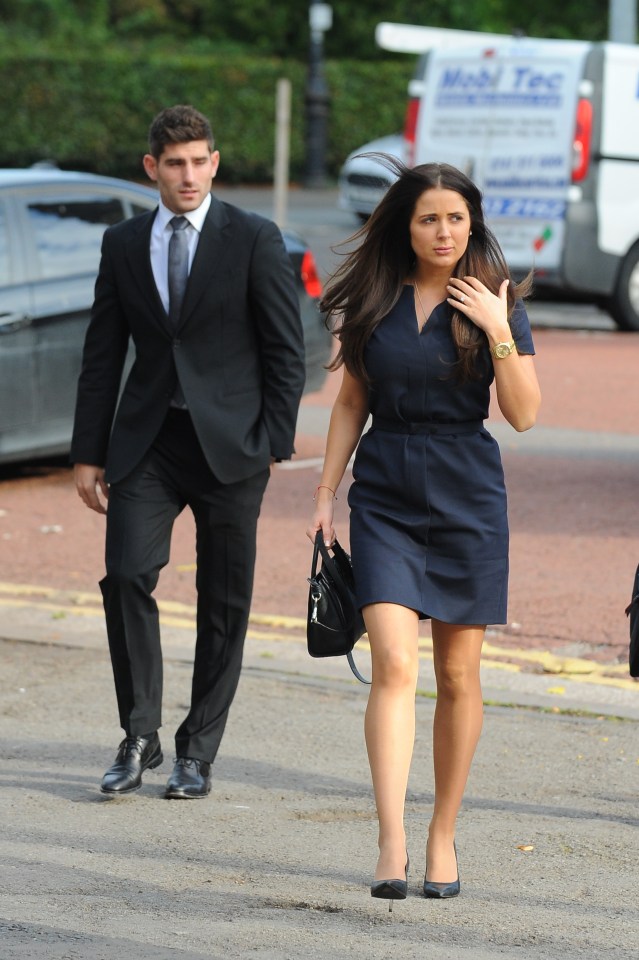  Ched Evans walked in separately from fiancée Natasha Massey who has been at court everyday of the trial