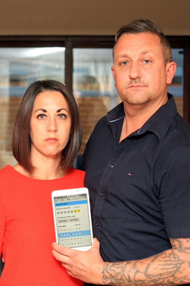  They initially celebrated winning the jackpot before a double check revealed they had actually won just under £2,000