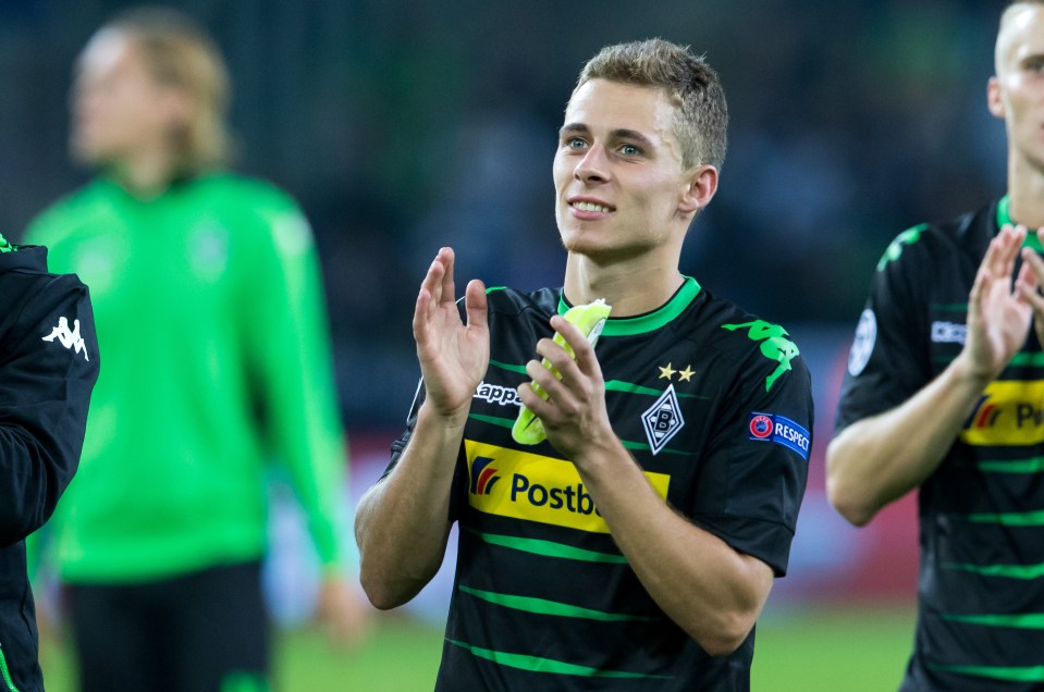 MOENCHENGLADBACH, GERMANY - SEPTEMBER 28: Thorgan Hazard of Borussia Moenchengladbach after the UEFA Champions League match between Borussia Moenchengladbach and FC Barcelona at Borussia-Park on September 28, 2016 in Moenchengladbach, Germany. (Photo by Christian Verheyen/Borussia Moenchengladbach via Getty Images)