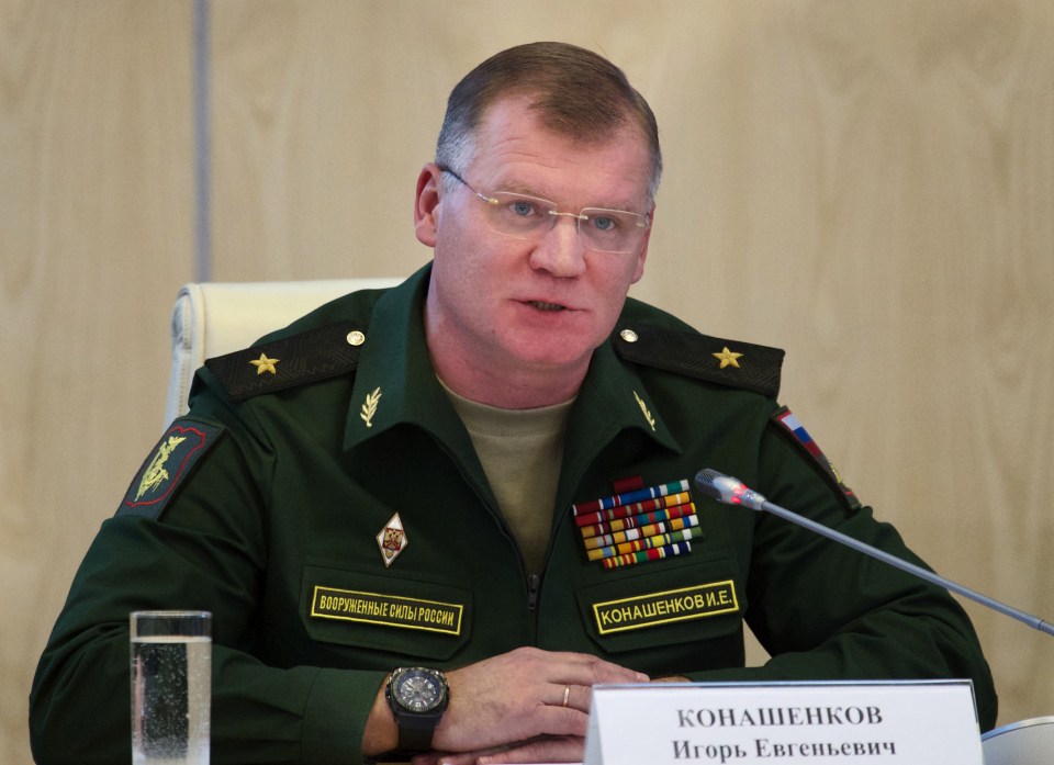 Russian defense ministry spokesman Maj.-Gen. Igor Konashenkov rubbished Mr Johnson's claim