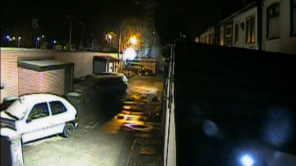  The couple consulted their CCTV cameras and saw the garage up in flames