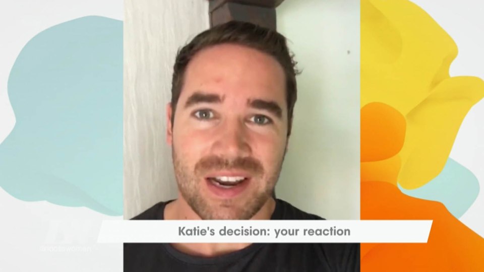 Kieran sent a supportive video message to his wife