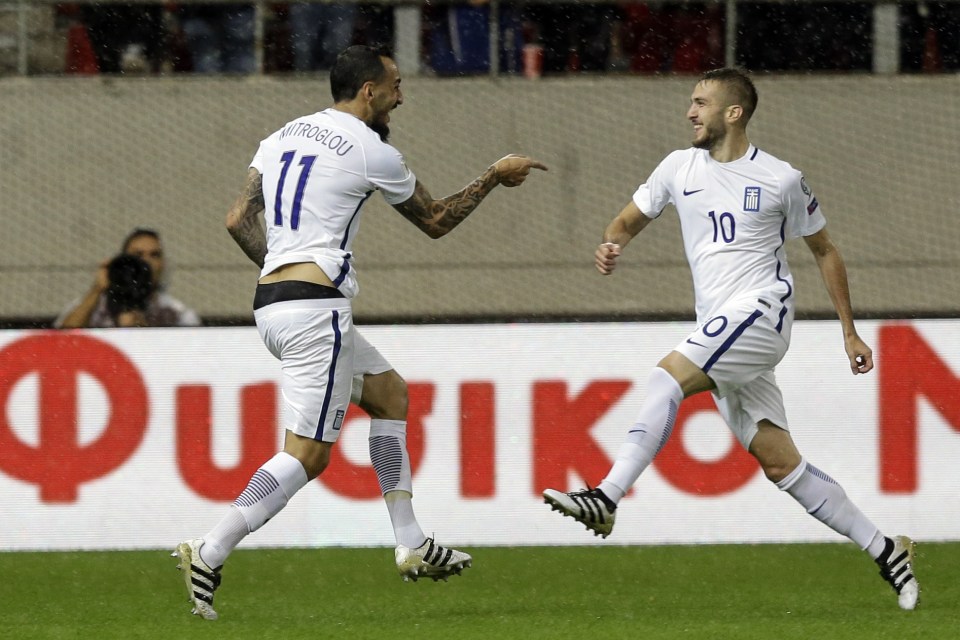 Greece pulled off a 2-0 win over Cyprus