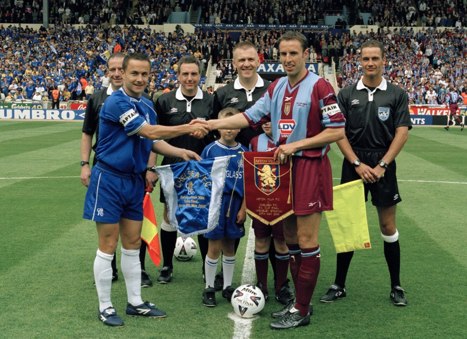  Gareth Southgate captained Aston Villa in the last Fa Cup final at Wembley