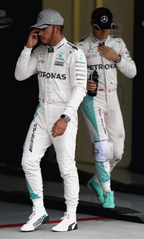 Mercedes took a one-two on the grid