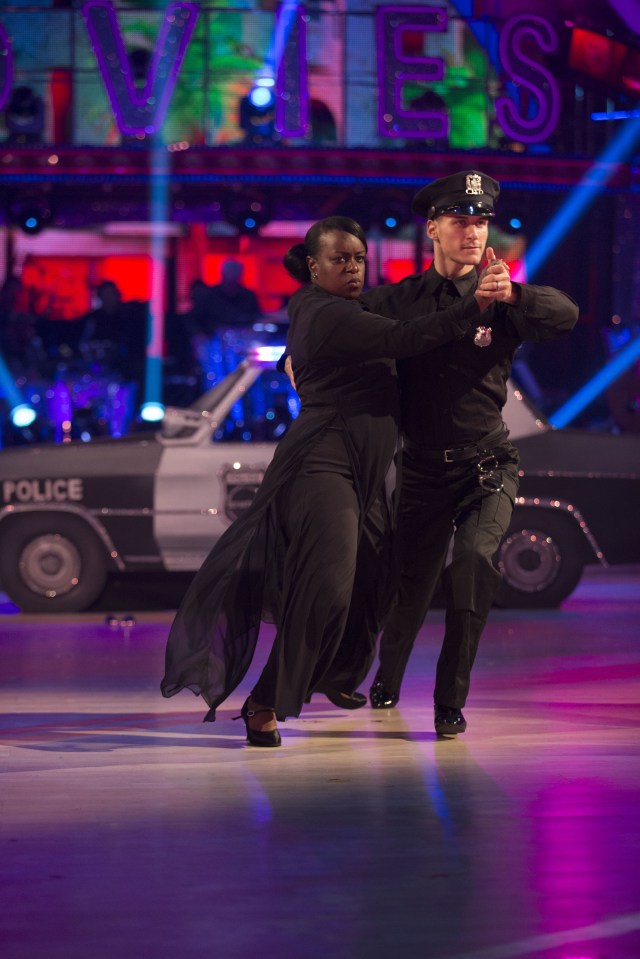  The couple danced a tango to the Beverly Hills Cop theme tune