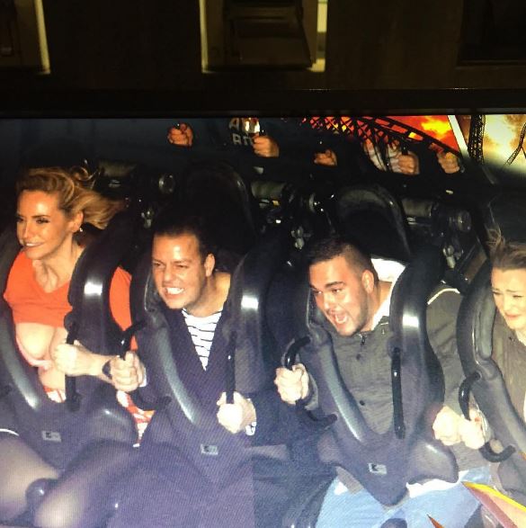  Josie Gibson lived out her lifelong dream of flashing her boobs on a roller coaster on Thursday