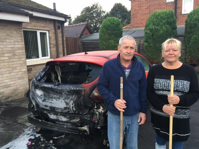  Steve and Susan Booth’s Ford Focus was one of the cars targeted