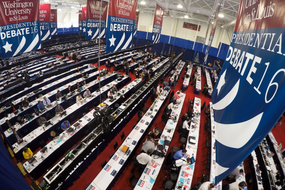 The debate hall at Washington University, St Louis 