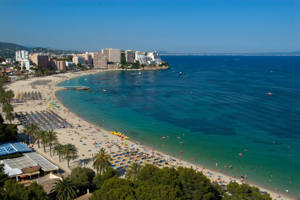 Magaluf Beach, Majorca, Balearics, Spain