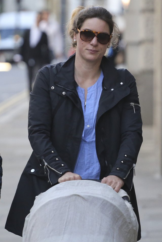  Nadja Teich arrives at the Old Bailey today with her baby daughter to attend the sentencing of Femi Nandap