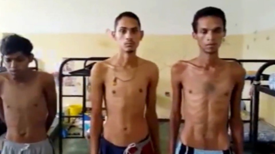 Shocking images show emaciated prisoners begging for help from the outside world