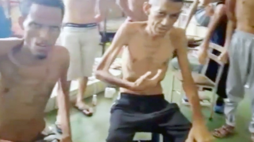 The smuggled video shows starving inmates claiming that food and medicine have dried up