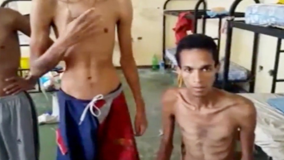 Footage was taken from inside a jail at San Juan de los Morros, in the central Guarico region of Venezuela