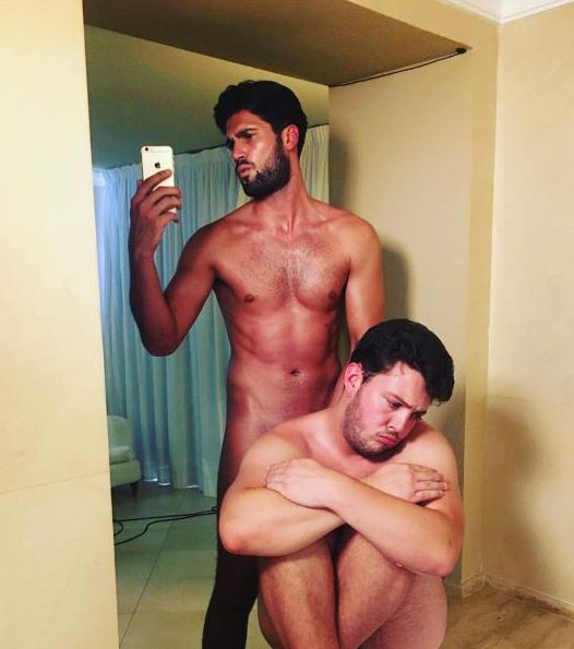  Dan Edgar and James 'Diags' Bennewith delighted fans by recreating the famous snap