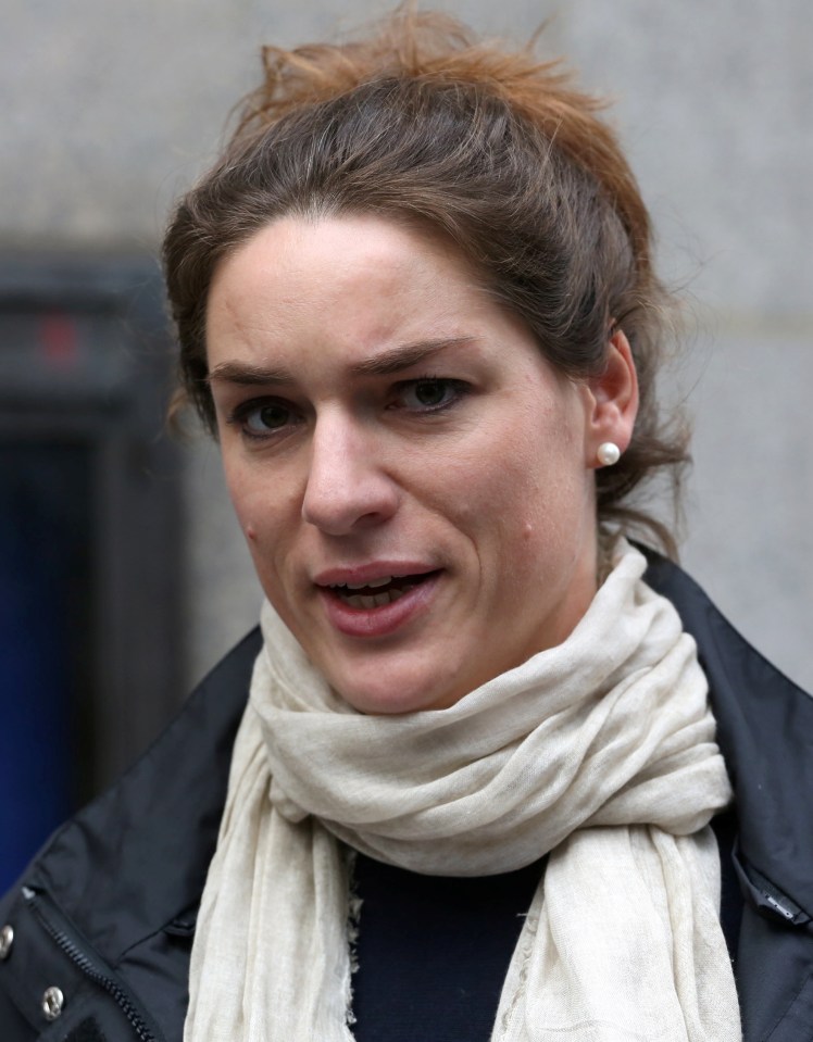  Nadja Teich speaks outside the Old Bailey today